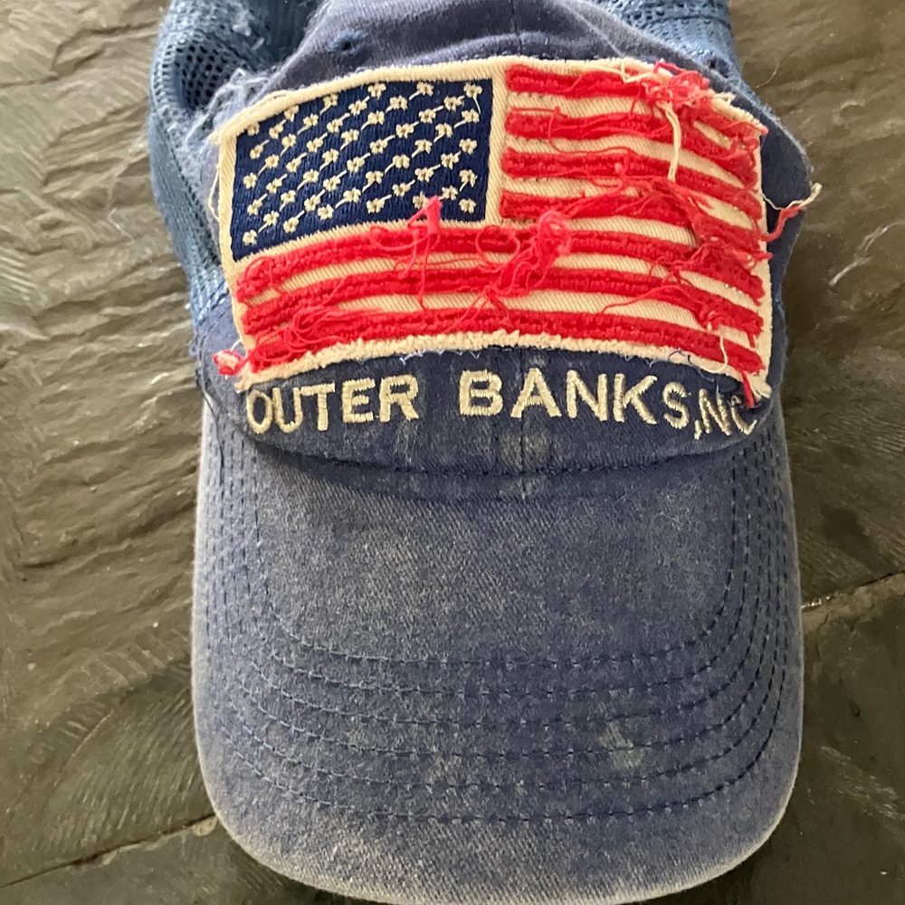 Blue Distressed Cap